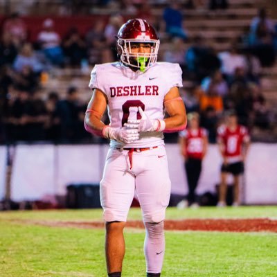SkylerKindle's profile picture. Deshler High School | 2026 | RB/MLB | 40 ⏰ 4.59 | Height&Weight 5’9 200 | Bench 285 | Squat 405 | Clean 245 | 📞 256-980-7521