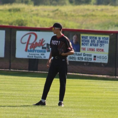 Jheidebrink12's profile picture. Brandon Valley/6’1 165/Class of 2028/Baseball OF,P/Football LS/Phone Number 605-251-9023/Instagram jheidebrink42/ jheidebrink12@icloud.com
