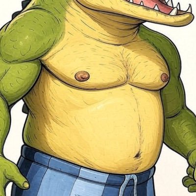 RpWolf's profile picture. depressed croc 🐊😓 age 28. pfp is AI until I find an artist. it’s only temporary