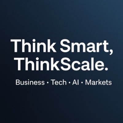 _ThinkScale_'s profile picture. Breaking down markets, money & machines — the forces shaping tomorrow’s economy 📈💰🤖 Think Smart, ThinkScale.