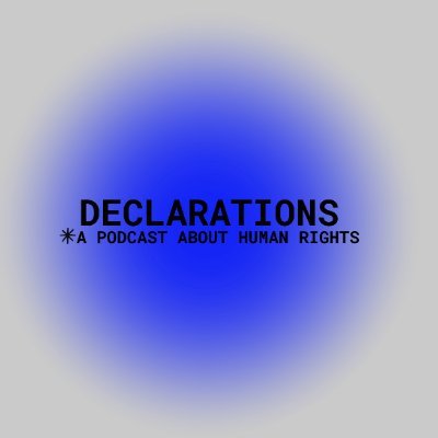 DeclarationsPod's profile picture. Exploring #HumanRights with those who study & fight for them
Based @CGHR_Cambridge @Cambridge_Uni
🎧 Available wherever you get your pod fix