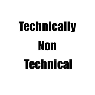 TNonTechnical1's profile picture. Clueless dude learning about startups
