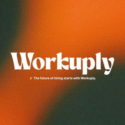 workuply's profile picture. ⚡ The future of hiring starts with Workuply.
#Workuply