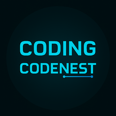 CodeNest3's profile picture. Freelancer| Coder in Coding|Youtuber|to be achive goals|Coding python. 

learn programing and also Excel and achive goals with me secure your future..on my YT