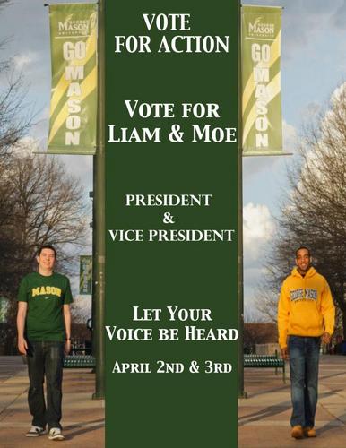 Liam Hennelly and Moe Ahmed for GMU Student Government!