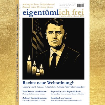 efonline's profile picture. Die Stimme der Freiheit seit mehr als 25 Jahren. Denn Politik ist nicht die Lösung, sondern das Problem. eigentümlich frei – hier zwitschern die Libertären.