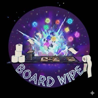 BoardWipeStream's profile picture. Join a crew of friends as we (very cleanly) wipe boards, roll dice, and talk smack. We stream Magic: The Gathering, D&D, and whatever games have