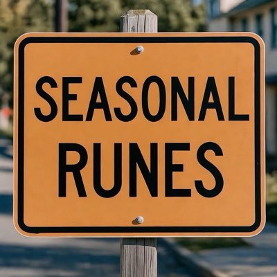 SeasonalRunes's profile picture. 16 Seasons in every Bitcoin halving cycle | Currently: Season 7