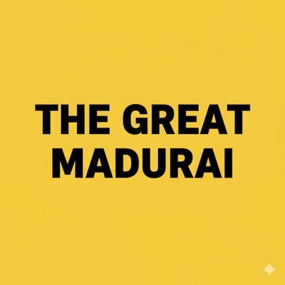 sleeplesmadurai's profile picture. Raising voice for the holistic developments of an ancient tamil city, THE GREAT MADURAI 🥰.
 kindly follow this page🤝