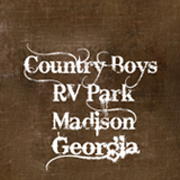 We are a privately owned RV park in Madison Georgia on I-20 @ Exit 114 (between Atlanta & Augusta). Nice country setting & friendly staff! See you in Madison!