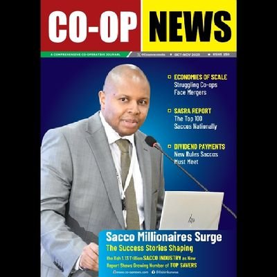 Coopnewsmedia's profile picture. Africa's Best Co-operatives. Kenya's +26,000 Co-ops worth Ksh1.5trillion. Employing 2m. Saccos Building Better Future. Discover the Success Story #Coopnews