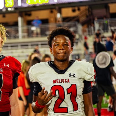 SyeirTimmons's profile picture. C/O 2028 | Melissa Highschool | CB | 5'9 | 145 Lb's | 4.73 40 YD | Contact Information - Syeirtimmons2020@gmail.com