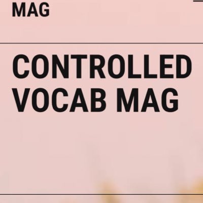 CntrlldVocabMag's profile picture. new poetry lit mag on the block 😎 send 1-5 poems to controlledvocabmag@gmail.com !!!! edited by @eva_alter_poet