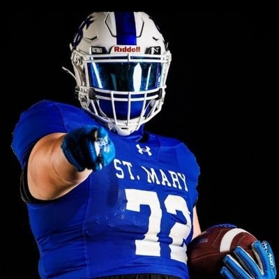 SonnyMania's profile picture. ‘26 OL/DL #72 | 6’1” 275 | St. Mary HS | 3.73 GPA | NCAA ID: 2412477965 | 862-373-2914 |  masonmania72@outlook.com | 2 Offers