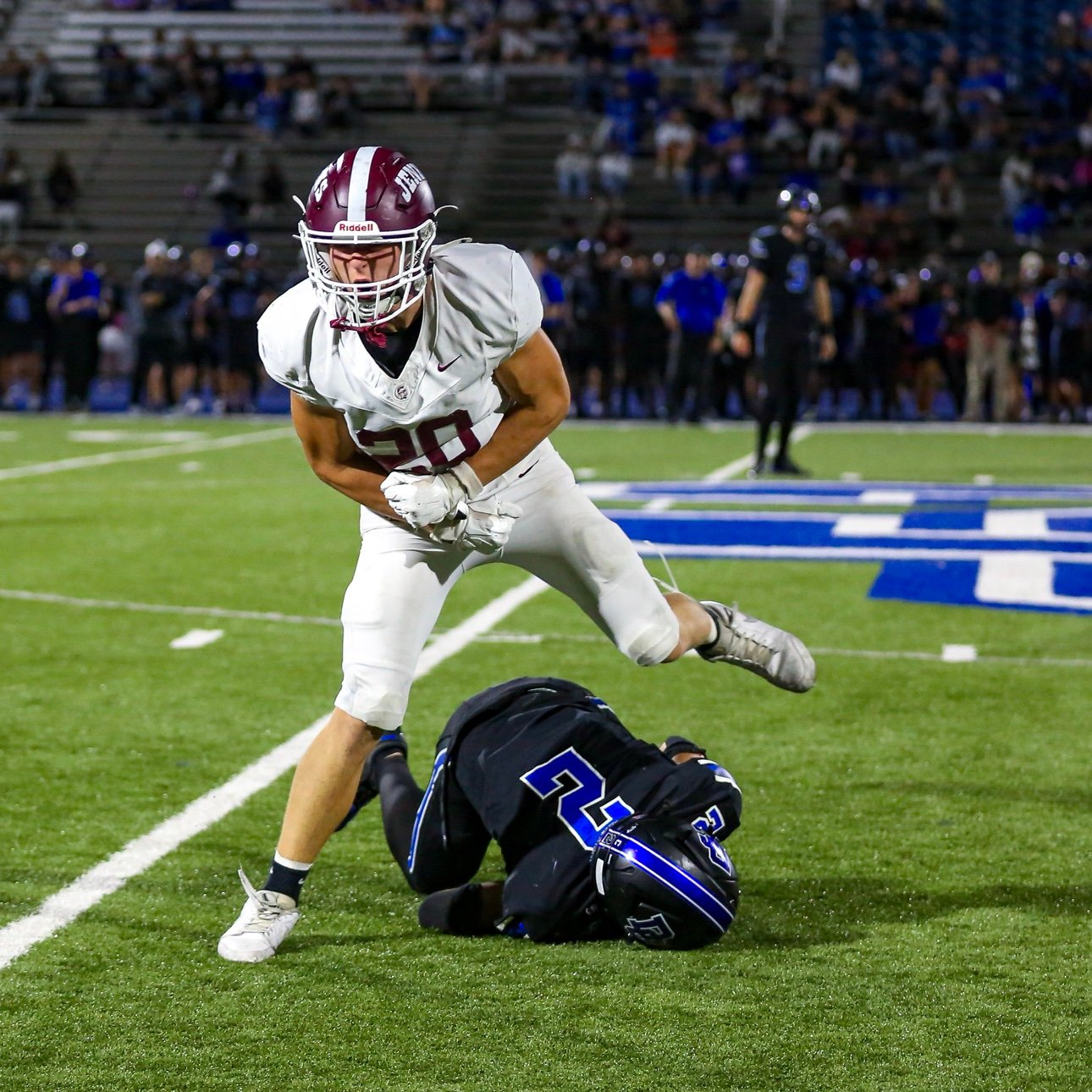 AStevo20's profile picture. Aidan Stevens | 2026 | 6’1 195 | Safety/OLB | 245 bench | 425 squat |