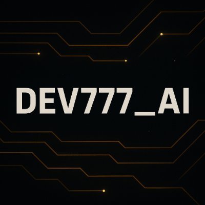 Dev777_AI's profile picture. Anti scam and pro education, crypto since 2016.