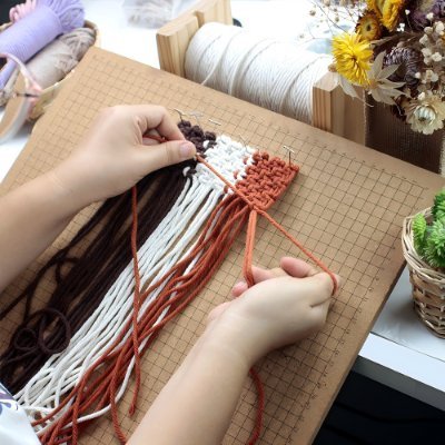 diycraftbufantl's profile picture. 1 ball of yarn + 2 hands + free time = cozy vibes! 
We’re crafters weaving magic with cords. 
More macrame coming soon. 
Follow us! Slow down, and weave joy!