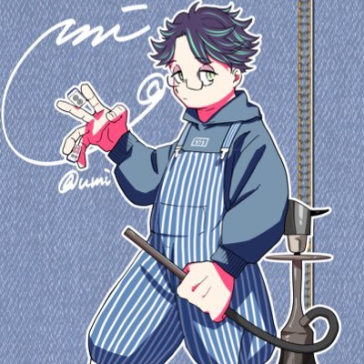 umi_shisha's profile picture. 餌:しーしゃ 仕:シーシャ店員 好:わたるさん.映像.麻雀.バックギャモンetc色:青 欲:尻尾 🐨🐘🦈