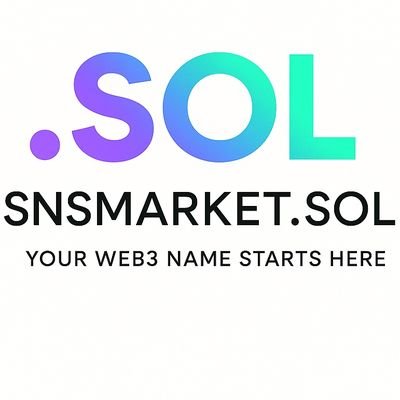 snsmarket_sol's profile picture. .SOL your Web3 ID/ nothing i post is financial advice / .eth & .sol link bellow https://t.co/7B5LPdxf94
I follow every .sol on x

.sol family