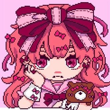 sai_osushi's profile picture. サークル名 「Vivit Party! 」 女の子をモチーフに、生き物、リボン、お寿司など好きを詰め込んだドット絵をのんびり描いてます𓀠