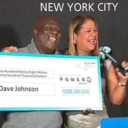 Davejohnson2390's profile picture. I’m Dave Johnson the winner of $298.3 million from powerball lottery. I’m given out $70k to my first X followers