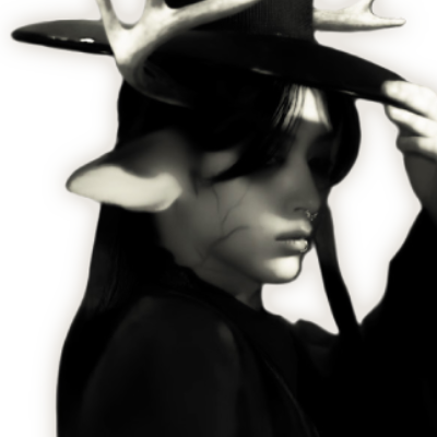 hauntedsylph's profile picture. his  pretty  graveyard  doll  🪦❤︎