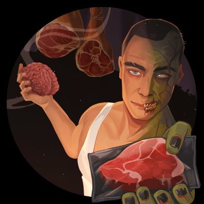 zombutcher's profile picture. Meat shop simulator but you are a ZOMBIE! Sell meat to humans during the day, butcher them at night and eat BRA-A-A-INS! 🧠