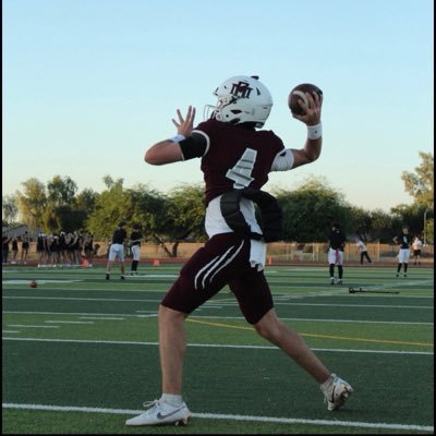DanielFBenson's profile picture. Posting on behalf of my son Colton Benson. Check him out @Colton_Benson10. QB @ Mountain Ridge High School. Class of 2027. 6’3” and 180 lbs.