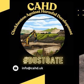 CAHD_Cleck's profile picture. Local people, one voice. Fighting unsafe developments, protecting our town, and demanding transparency. Join us. 📢 #RightToBeHeard #Dustgate