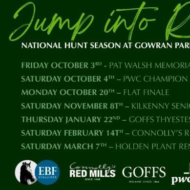 GowranPark1's profile picture. The South Easts Premier Race Track. Home to the Goffs Thyestes Chase and The Irish EBF Gowran Classic & 18 hole Championship Golf Course