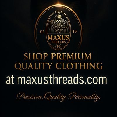 maxusthreads's profile picture. PRECISION. QUALITY. PERSONALITY
Woven for Generations. A premium brand bringing to you quality clothing for men, women & kids. Order directly from our website.