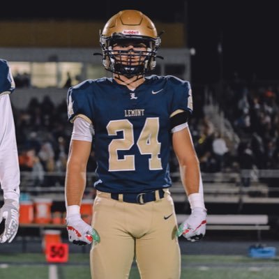 JakubMaka24's profile picture. Class:2026 | HS: Lemont High School | Pos: Safety | All- Conference | Ht: 5’10 |Wt: 165 | 40: 4.76 | Bench: 265 l Squat: 425 l GPA: 3.7 | Phone # (630)-943-8623