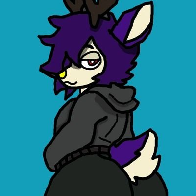 MulderTheDeer's profile picture. Silly purple Pan/Poly deer  🦌 🌿 🎈