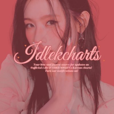 idlekcharts's profile picture. Your best and fastest source for updates on @official_i_dle & @BRD_SOOJIN’s Korean charts. Turn our notifications on!
