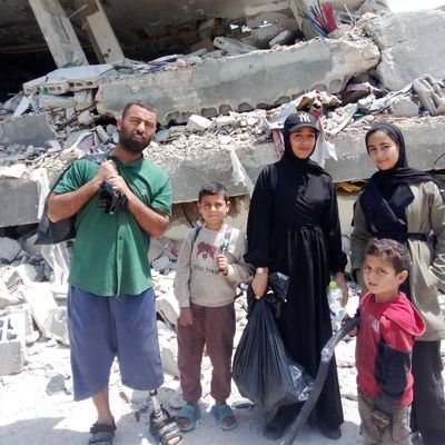 PutterDevi65049's profile picture. A girl from Gaza supports her family of eight and her father, who suffered a leg amputation as a result of the war. You are our only hope.🇵🇸🍉