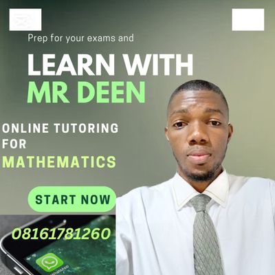 GameAwarenesss's profile picture. Helping learners pass their exams. Training them for Waec Neco Jamb 11+ SAT GCSE IGCSE and so on on mathematics. Snd us a mail through surajudeensaliu@gmail.com