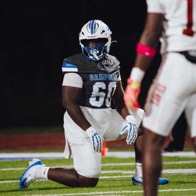 bkaribostick's profile picture. C/o 2027 | OL/DL | Campbell High School (Smyrna, GA) | GPA: 3.8 | 6’1 | 270 lbs | email: bkaribostick5@gmail.com | HC: @CoachJLPhillips