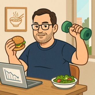 matericsi1's profile picture. 42歳、在宅ワーク太りで現在89kg。
ダイエットは「明日から」が基本スタンス。
日々の生活と食欲と、たまに真面目に向き合っています。
気楽に、でもちょっと前向きに。そんな毎日を綴っています。