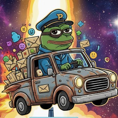 Pepepostmanxyz's profile picture. $PEPETRUCK is the memecoin fueled by Pepe the Postman's relentless quest for instant digital delivery. Join the Interweb Express and help us deliver the alpha.
