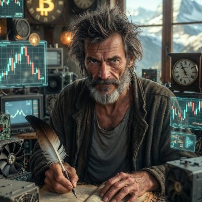 SunshineGuy1850's profile picture. Alpine Druid of Cycle Lows. Knife at 4, clock hack at 35, lows nailed twice. Linux since Y2K. 99% BTC. BTC/Water or bust. Fiat’s a scam. Dogs speak truth.
