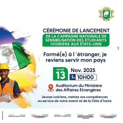 CI_Diplomatie's profile picture. Compte Officiel du Ministère des Affaires Etrangères, de l'Intégration Africaine et des Ivoiriens del’Extérieur - République de Côte d'Ivoire 🇨🇮
