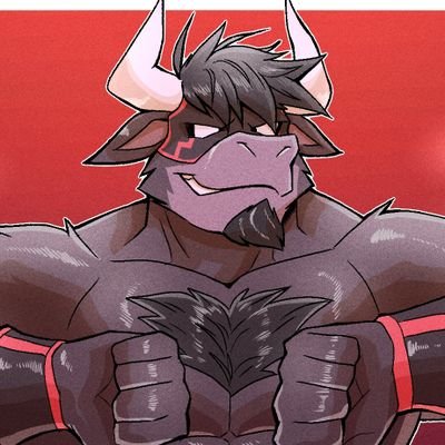 WajuStronghoof's profile picture. AKA Black Stampede.

ES/EN - 🇪🇸
Male black bull, fighter and professional wrestler.

Furry account.