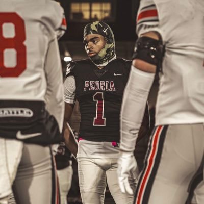 dereon_mays's profile picture. 2026| 6’0/182|DB/ATH|3.2GPA|Contact:309-922-9659| Email:Dgmays14@gmail.com| PeoriaHigh|@MidWestBucks|Head Coach info: @aaron.montgomery@psd150.org | @lionsfb309