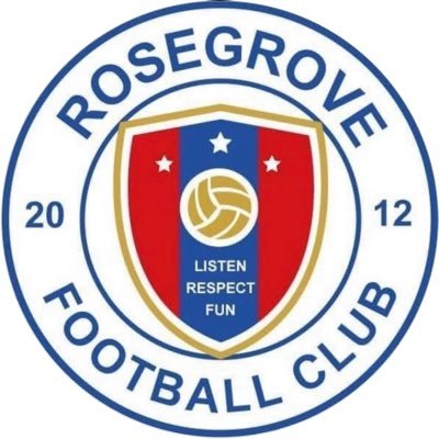 rosegrovefc's profile picture. Burnley based grassroots football for under 5s, 6s, 7s, 8s, 9s, 10s, 11s, 12s, 13s, 14s, 16s and adult ladies #ListenRespectFun