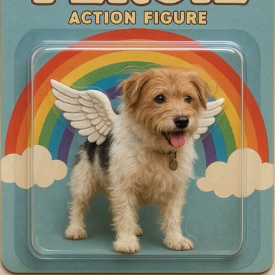 Fergie_dadog's profile picture. I hafs now gone OTRB 🌈 29/08/22 I is alukky doggy rescued from da pound.  My sister Tessa hafs joined me OTRB 9/9/22🌈 & Mr. Trebus is now wiv us