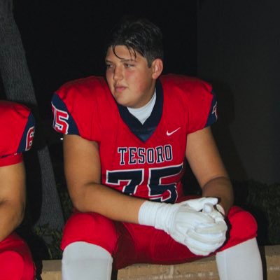 GioTurner_75's profile picture. | 6’6, 290 | 3.3 GPA | Tesoro High School C/O 2027 | Phone Number 949-207-8662 | Email Address giovanniturner24@gmail.com |