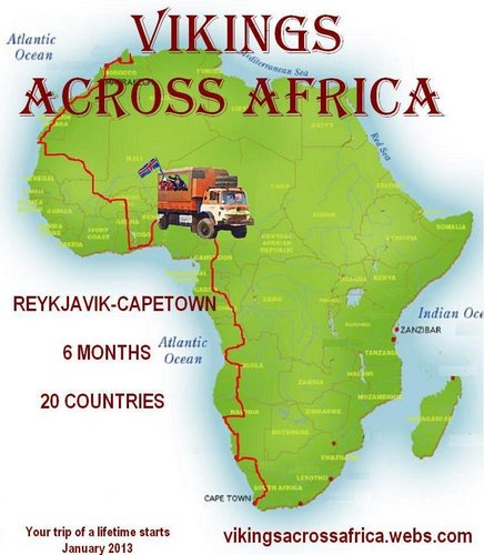 Overland Africa truck trip January 2016     Reykjavik to Capetown                              6 Months, 14 people http://t.co/EYtwL8sV0q...
