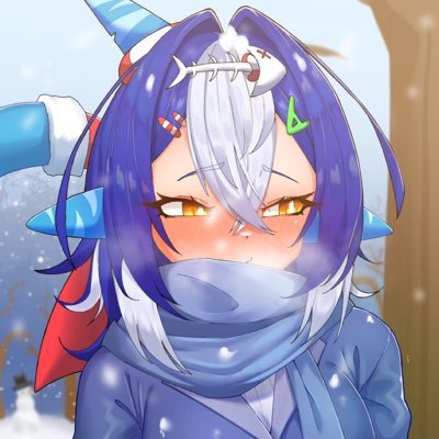 fan_churi's profile picture. a fan account for the vtuber churi Ruby! the sillyist shark around