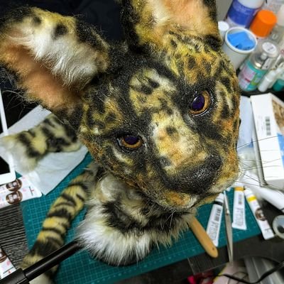 サーバルキャット　毛皮 artdoll サーバルキャット制作中〜
