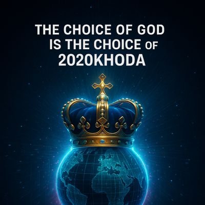 2020KHODA's profile picture. به نام خدا
In the name of God,
THE CHOICE OF GOD IS THE CHOICE OF 2020KHODA
https://t.co/BwTq6AOkPS